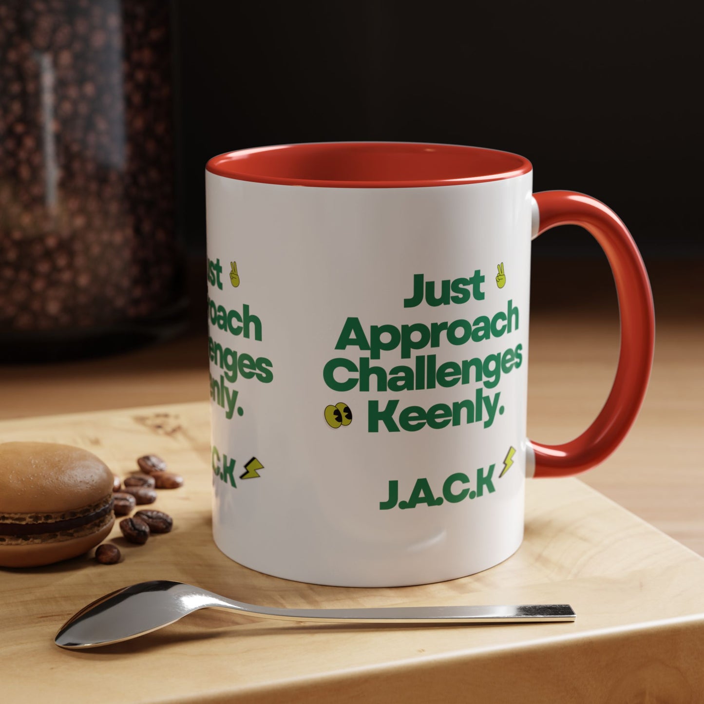 Personalized Simple Message Accent Coffee Mug