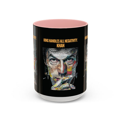 Personalized Initial Khan Accent Coffee Mug