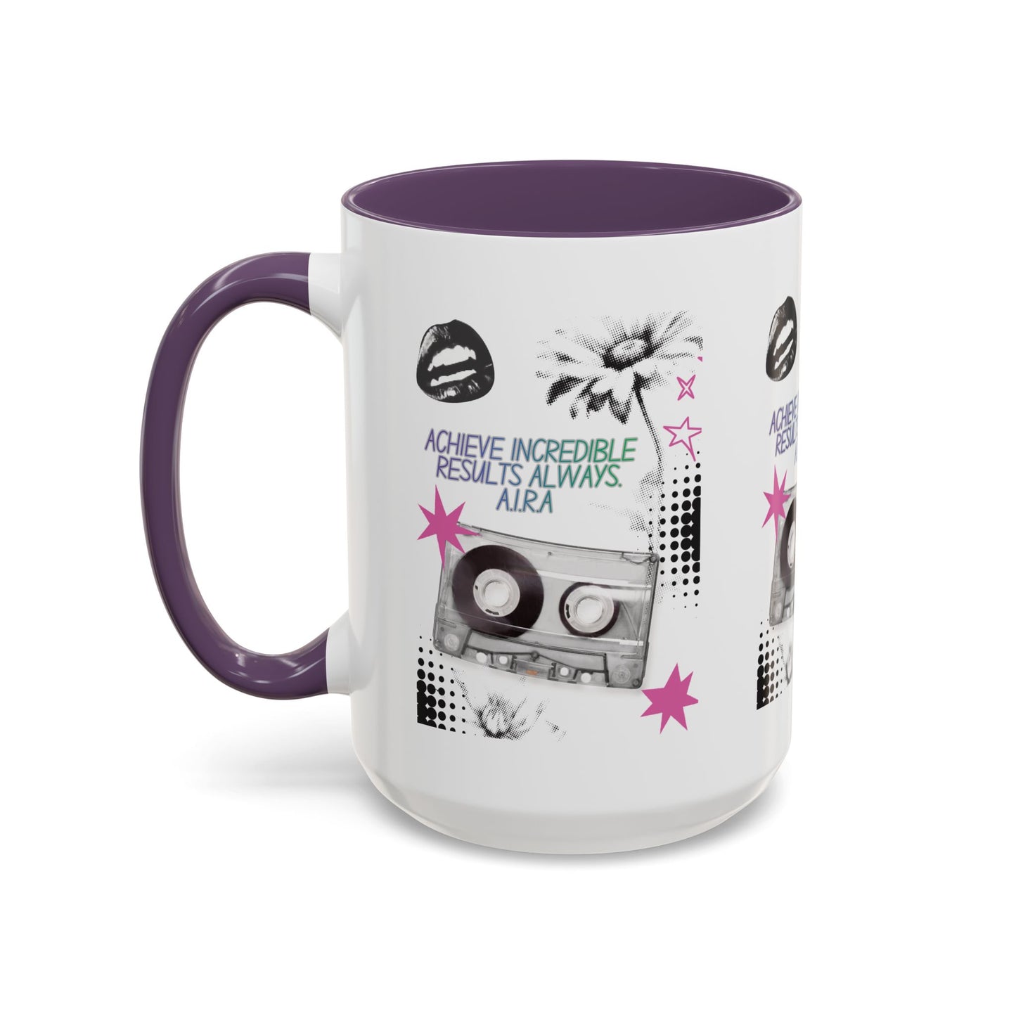 Personalized Cassette Vibes Accent Coffee Mug
