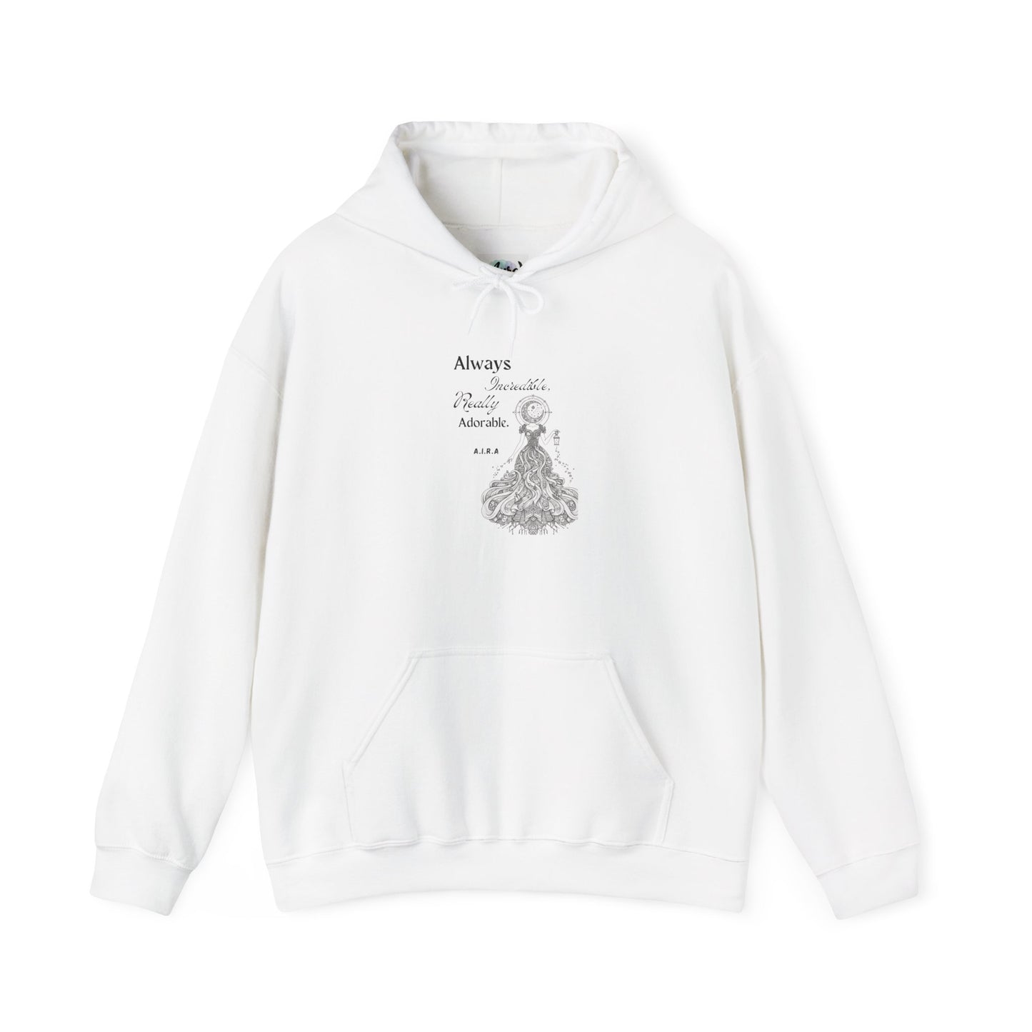 Personalized Girl with light Hooded Sweatshirt