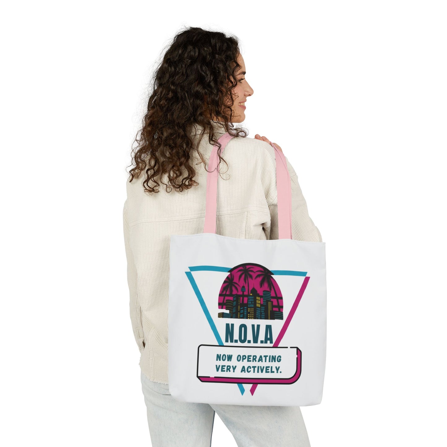 Personalized Initial Quote Building View Canvas Tote Custom Name