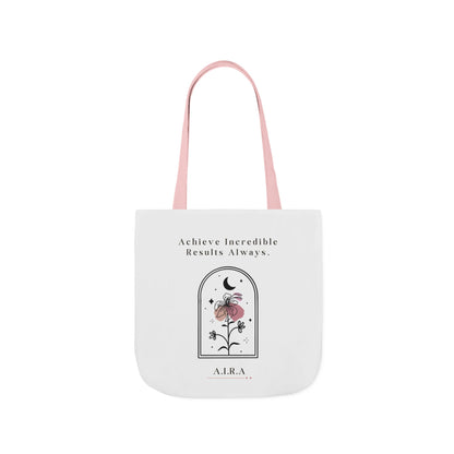 Personalized Initial Quote Floral Moon Canvas Tote Custom Name