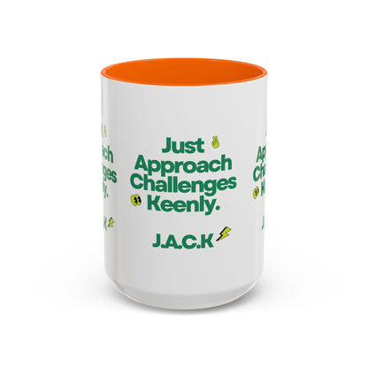 Personalized Simple Message Accent Coffee Mug