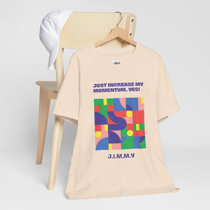 Personalized Momentum Graphic Colorful Geometric Design Tee