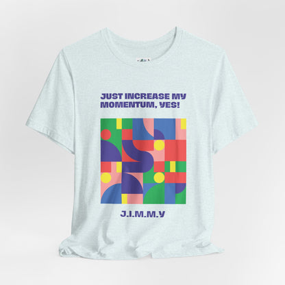 Personalized Momentum Graphic Colorful Geometric Design Tee