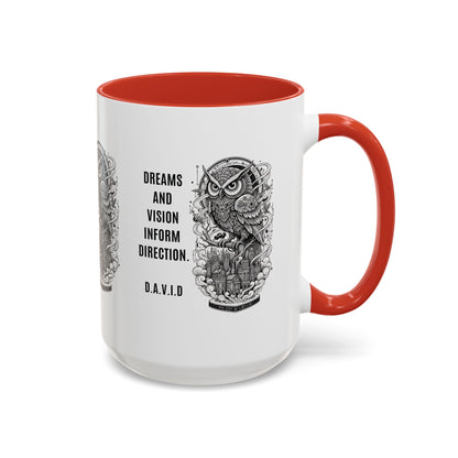 Personalized Owl Vision Accent Coffee Mug