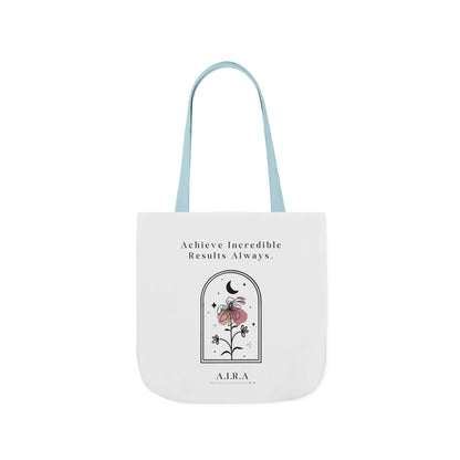 Personalized Initial Quote Floral Moon Canvas Tote Custom Name