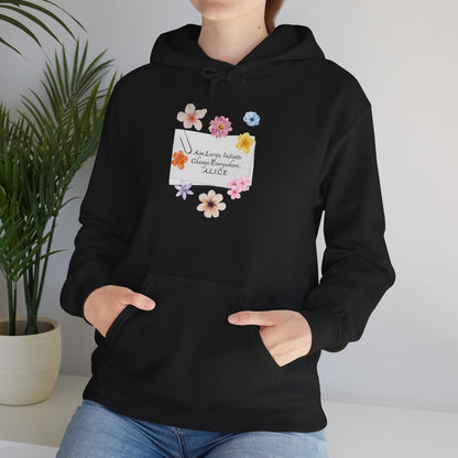Personalized Floral Note Hooded Sweatshirt