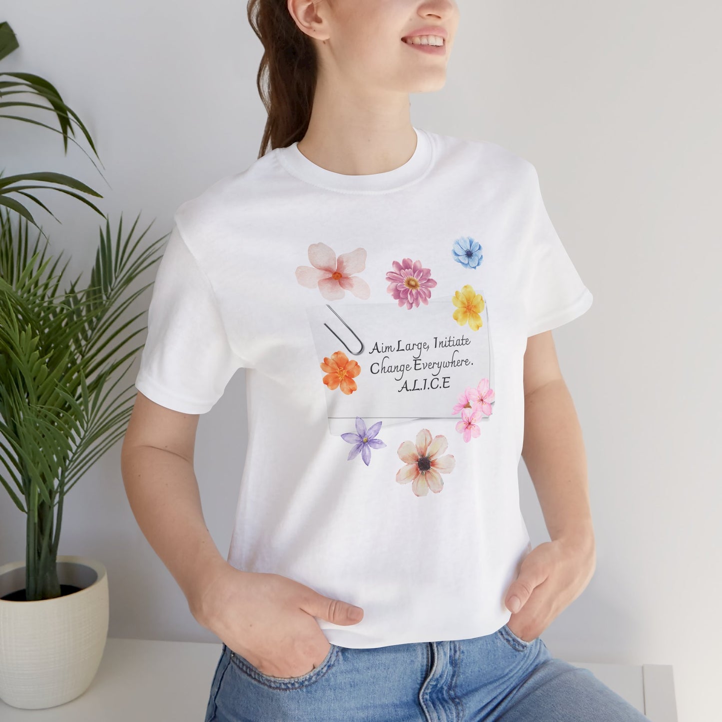 Personalized Floral Note Tee