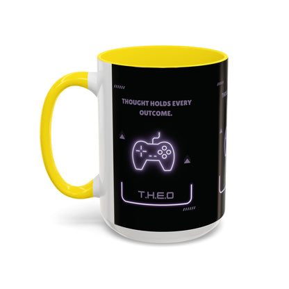 Personalized Initial Game Controller Accent Coffee Mug