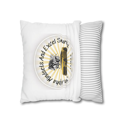 Personalized Initial Quote Horse Car — Custom Sayings on Square Poly Canvas Pillowcase