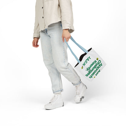 Personalized Initial Quote Simple Message Canvas Tote Custom Name