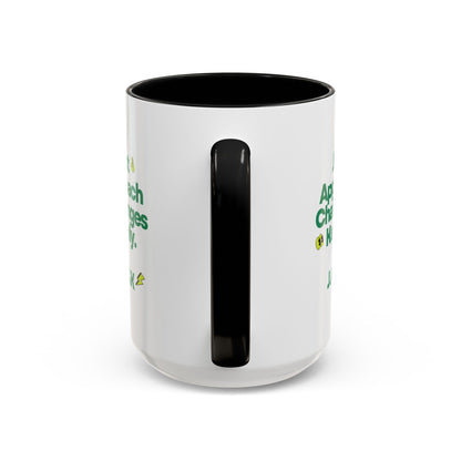 Personalized Simple Message Accent Coffee Mug