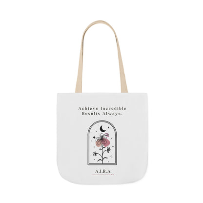 Personalized Initial Quote Floral Moon Canvas Tote Custom Name