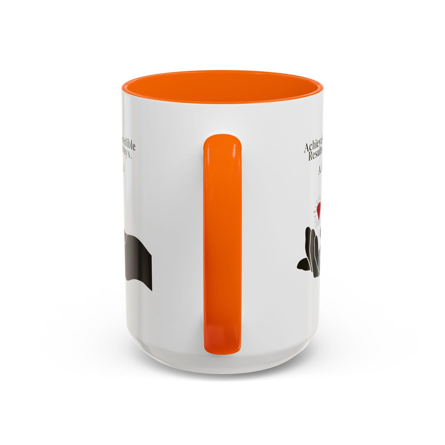 Personalized Initial Hand and Gem Accent Coffee Mug