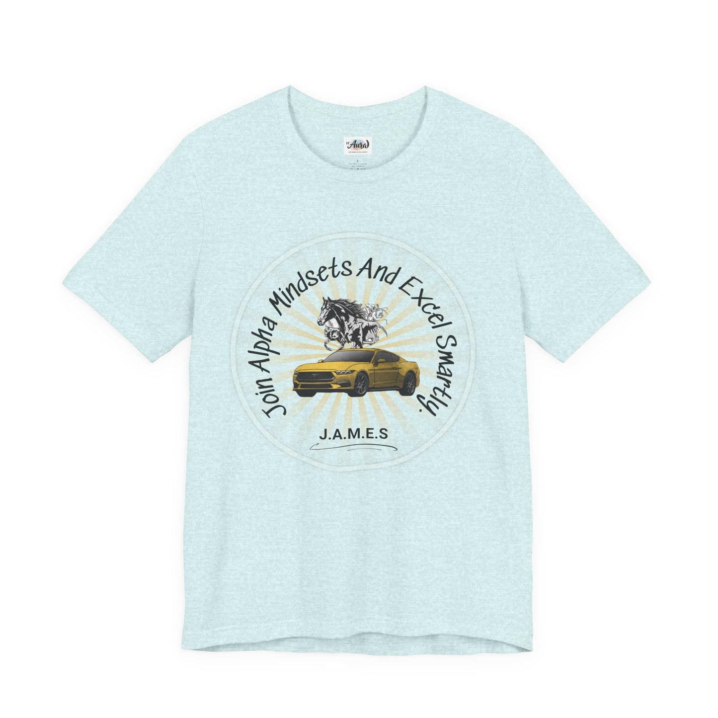 Personalized Horse with Car Graphic Tee