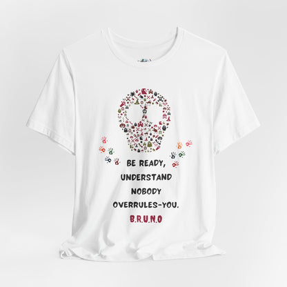 Personalized Peace Floral  and Skull Tee