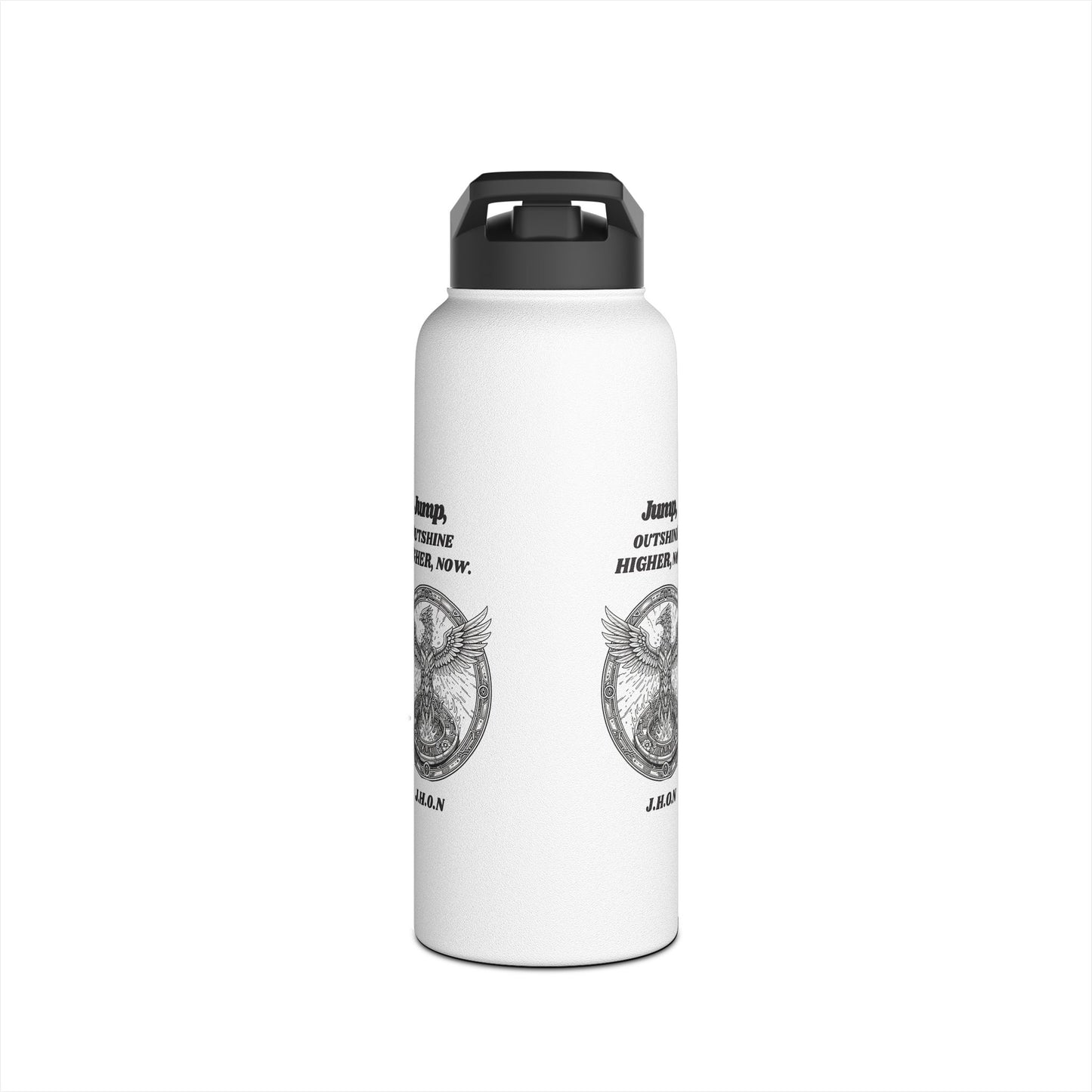 Personalized Initial Quote Eagle Wings Stainless Steel Water Bottle