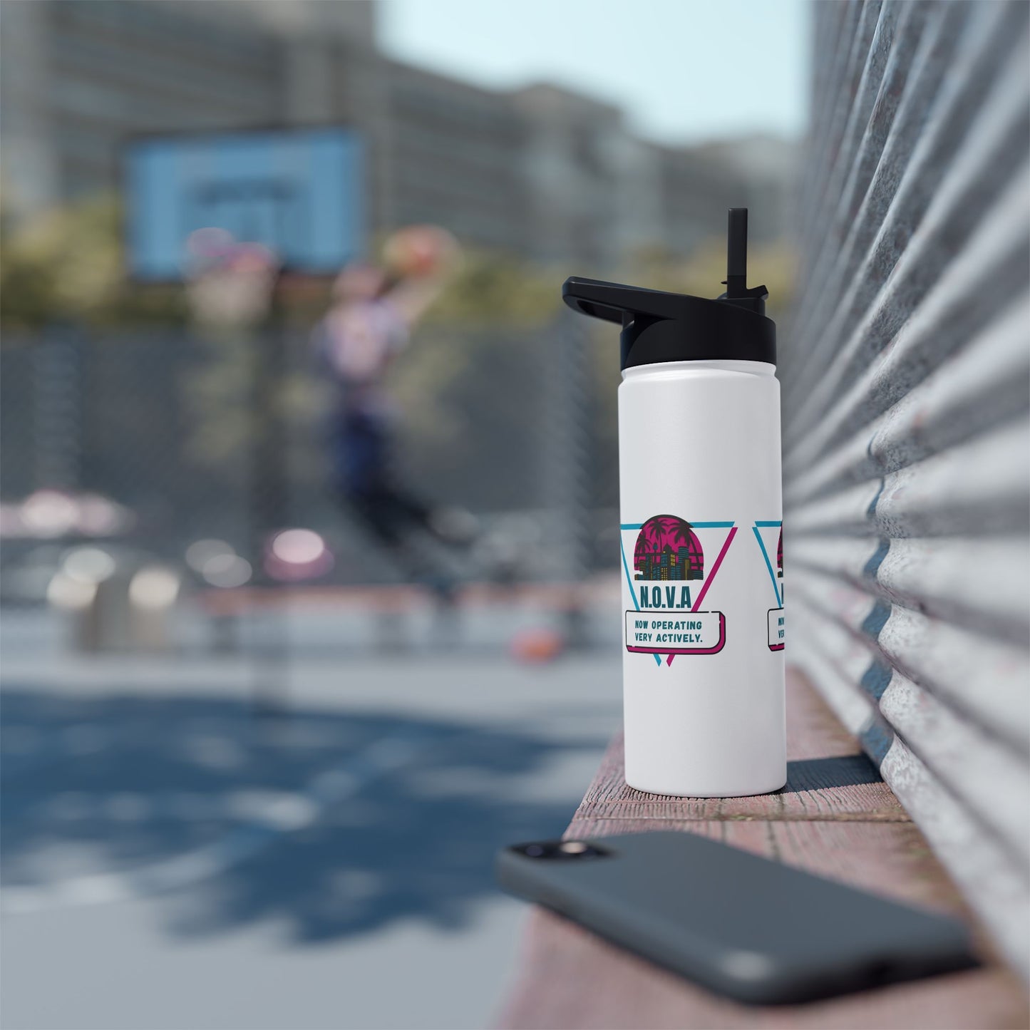 Personalized Initial Quote Building Stainless Steel Water Bottle