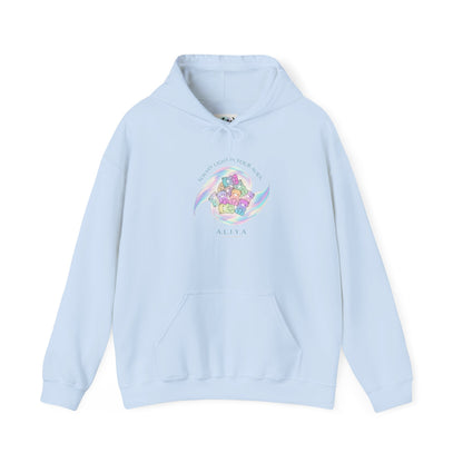Personalized Pastel Teddy Hooded Sweatshirt