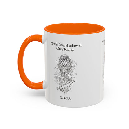 Personalized Girl Lion Accent Coffee Mug