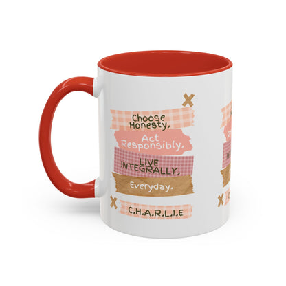 Personalized Message Pieces Accent Coffee Mug