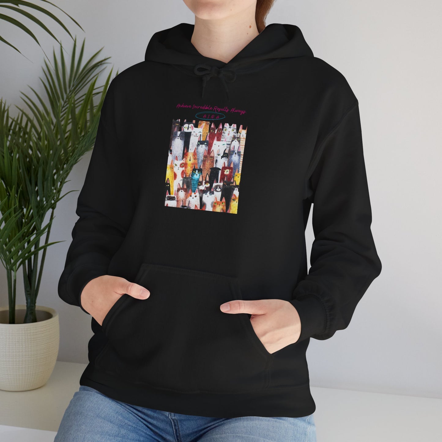 Personalized Cat Collage Hooded Sweatshirt