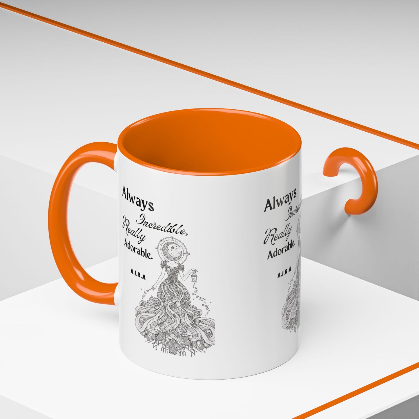 Personalized Girl With Light Accent Coffee Mug