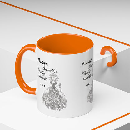 Personalized Girl With Light Accent Coffee Mug