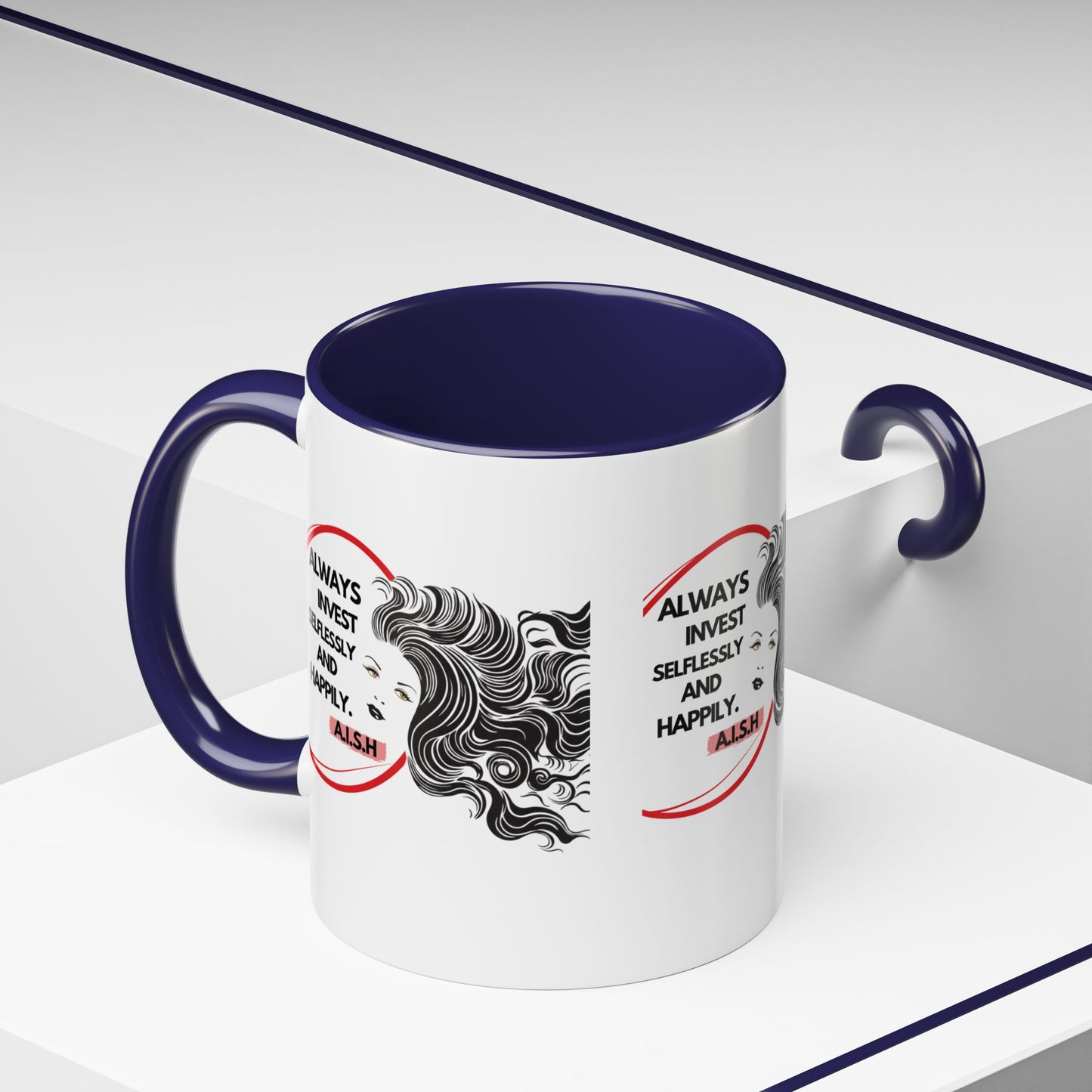 Personalized Inspirational Girl Accent Coffee Mug