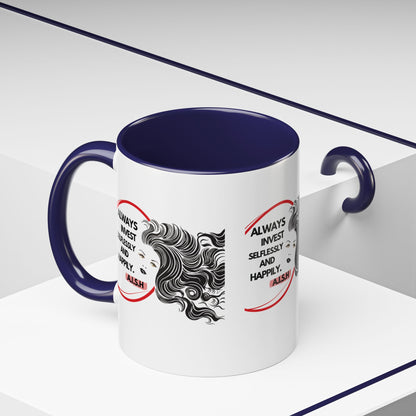 Personalized Inspirational Girl Accent Coffee Mug