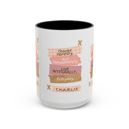 Personalized Message Pieces Accent Coffee Mug