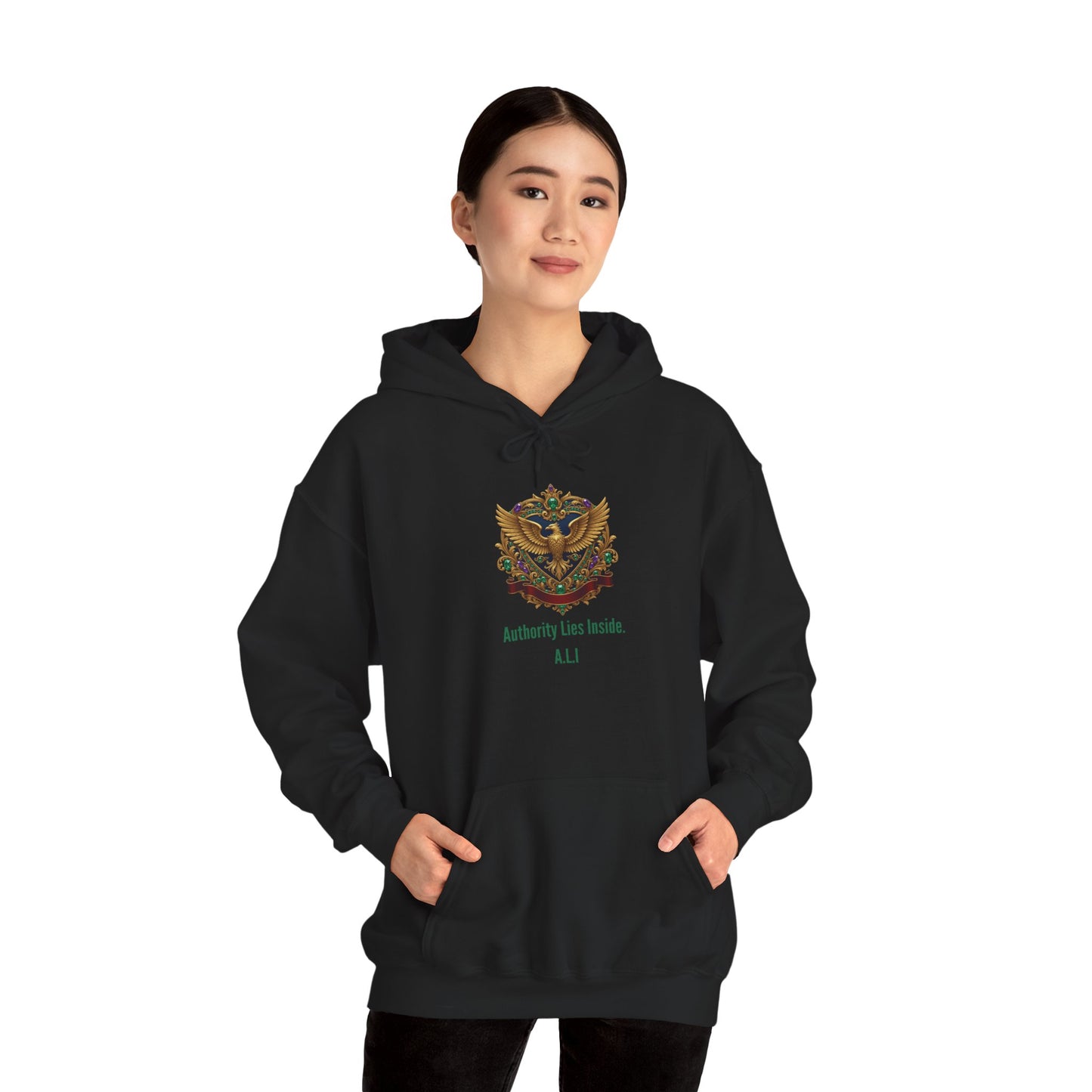 Personalized Eagle with Wings Hooded Sweatshirt