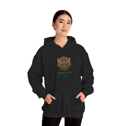 Personalized Eagle with Wings Hooded Sweatshirt