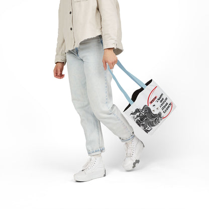 Personalized Initial Quote Inspirational Girl Canvas Tote Custom Name