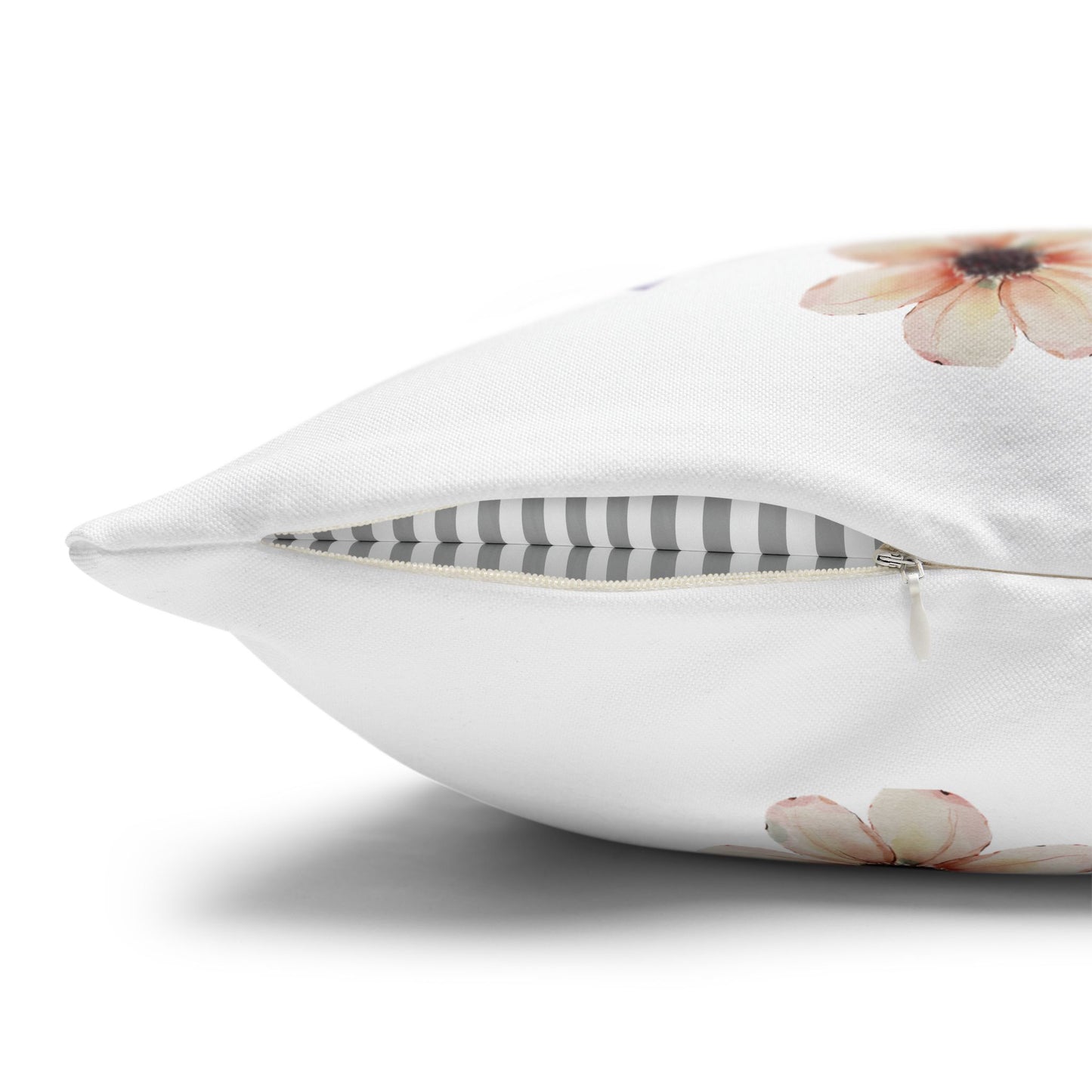 Personalized Initial Quote Clip Note — Custom Sayings on Square Poly Canvas Pillowcase