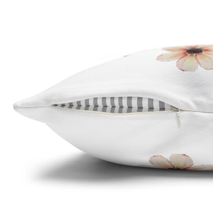 Personalized Initial Quote Clip Note — Custom Sayings on Square Poly Canvas Pillowcase