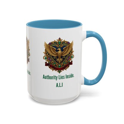 Personalized Initial Eagle Accent Coffee Mug