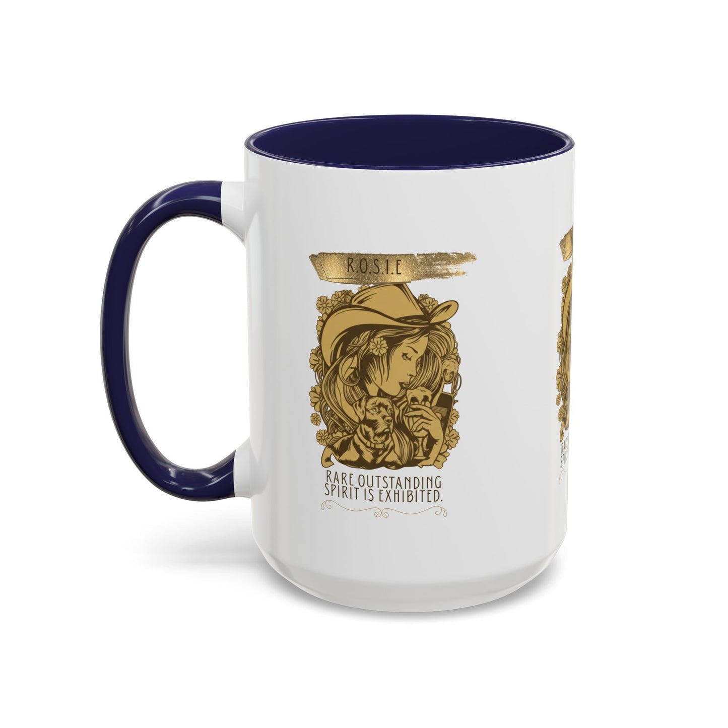Personalized Golden Girl Accent Coffee Mug