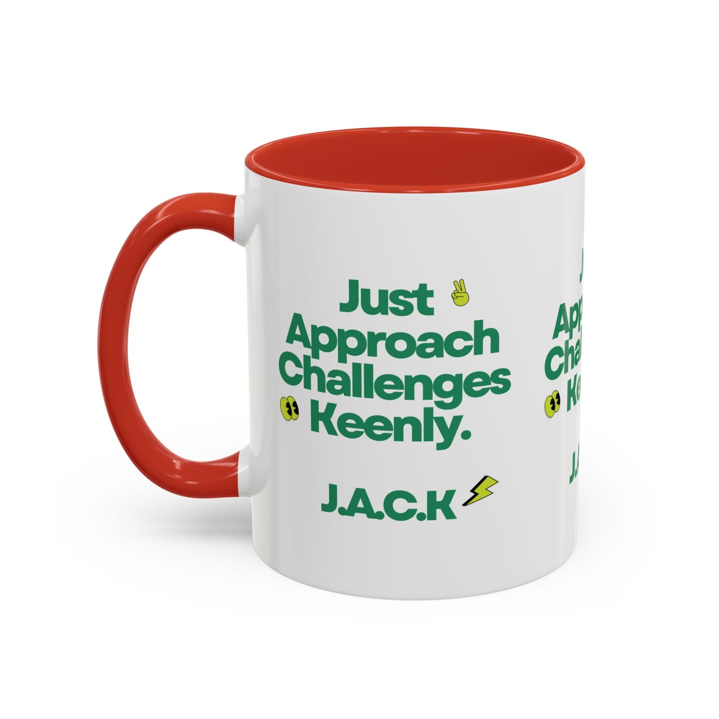 Personalized Simple Message Accent Coffee Mug