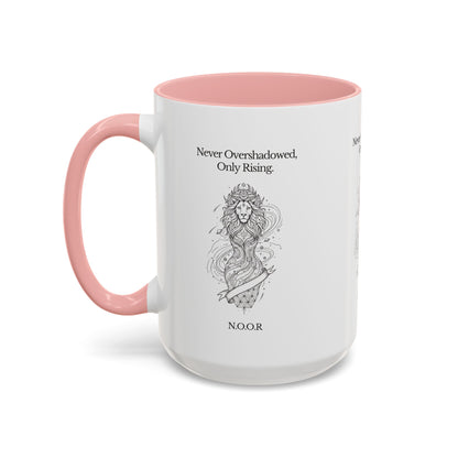 Personalized Girl Lion Accent Coffee Mug