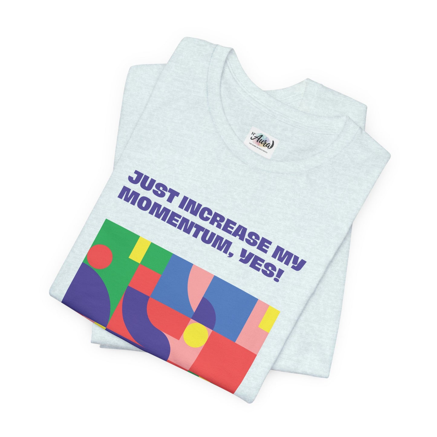 Personalized Momentum Graphic Colorful Geometric Design Tee