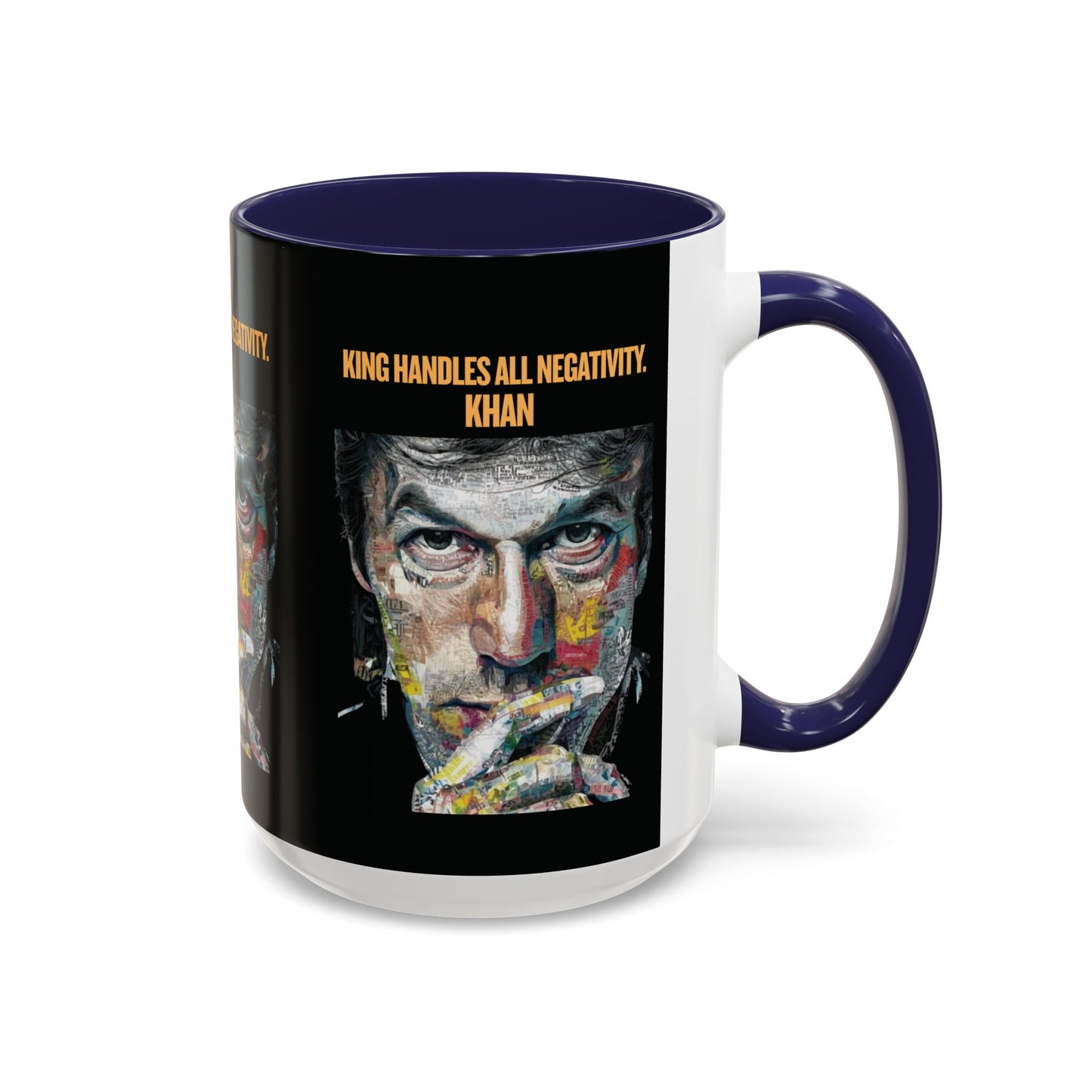 Personalized Initial Khan Accent Coffee Mug