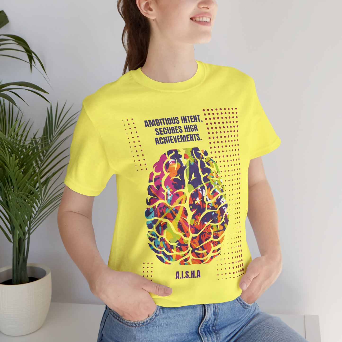 Personalized Motivational Brain Graphic Tee