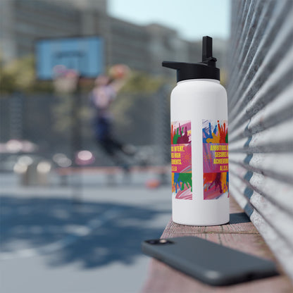 Personalized Initial Quote Colorful Paint Stainless Steel Water Bottle