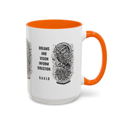 Personalized Owl Vision Accent Coffee Mug