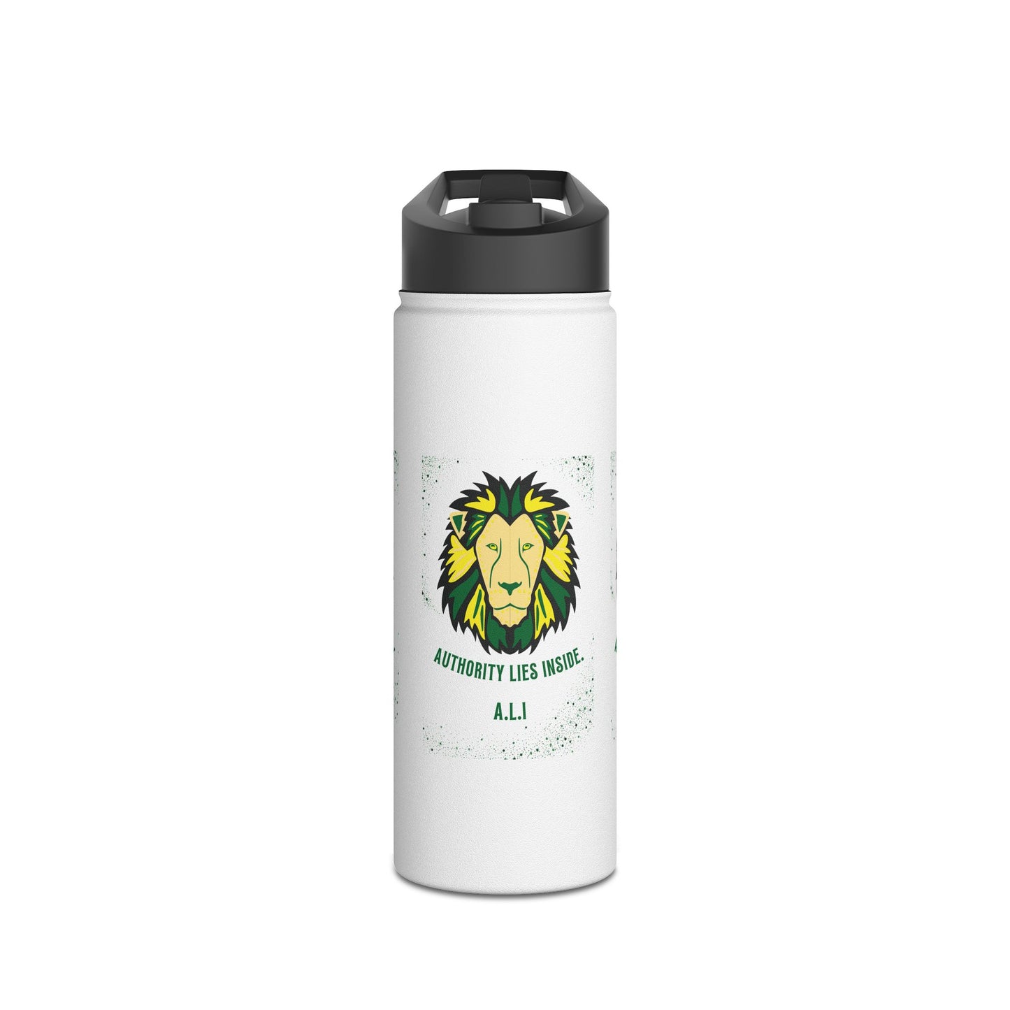 Personalized Initial Quote Lion Stainless Steel Water Bottle