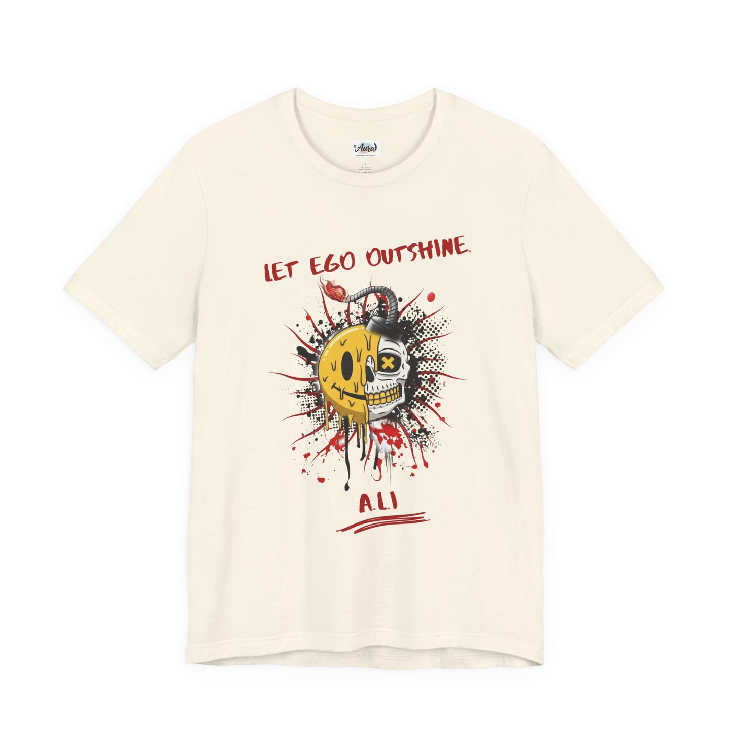 Personalized Split Smile Skull Design Tee