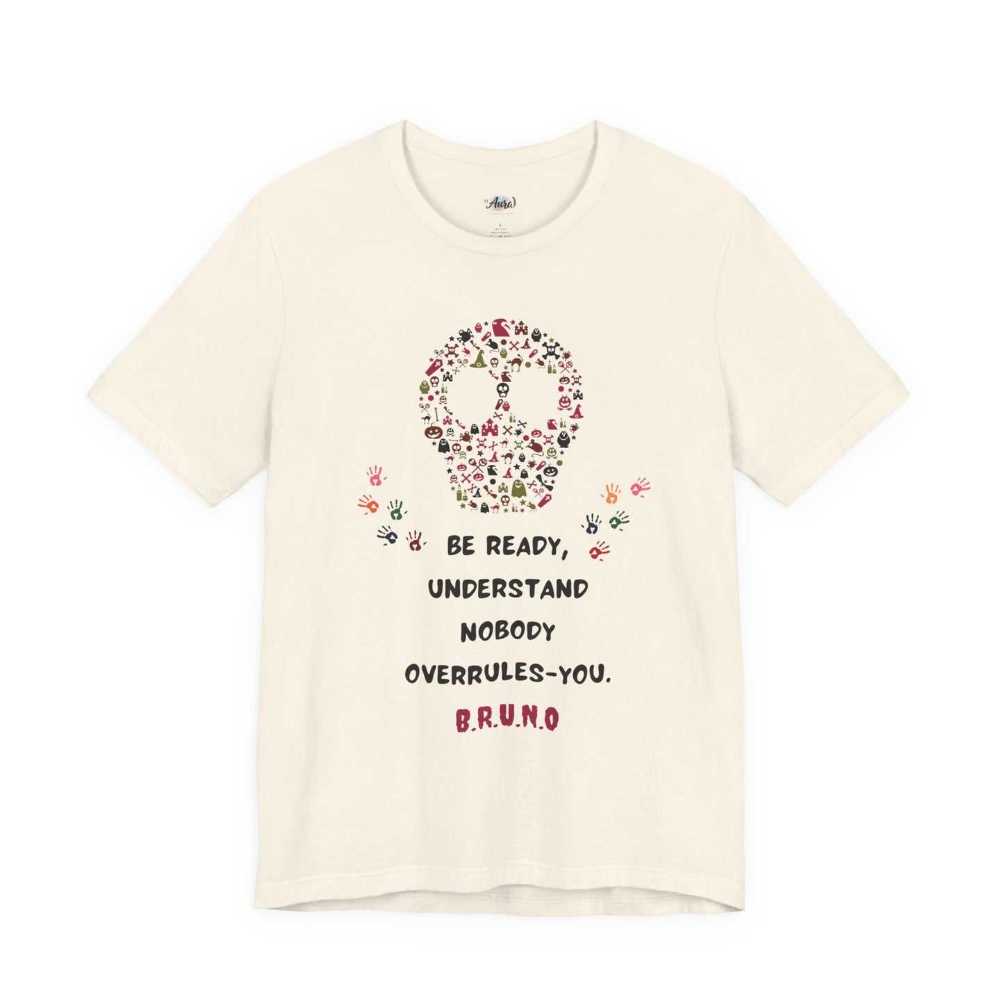 Personalized Peace Floral  and Skull Tee