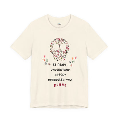 Personalized Peace Floral  and Skull Tee
